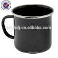 taza de joyshaker enamelware negro hecha en china